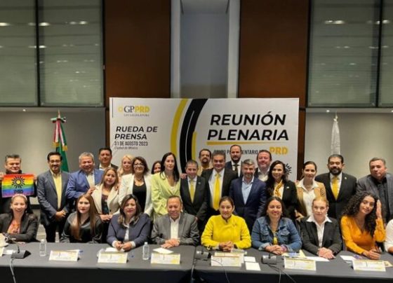 El alcalde de Coyoacán, Giovani Gutiérrez, refuerza sus alianzas políticas y tiene claros sus orígenes. Por eso, hace unos días no vaciló en asistir y estar en primera fila en la reunión Plenaria de los diputados del PRD en el Congreso de la Ciudad de México. FOTO: Giovani Gutiérrez