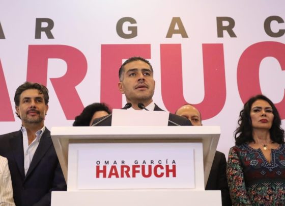 Omar García Harfuch anunció que competirá por la candidatura de Morena para la Jefatura de Gobierno de la Ciudad de México en la elección del 2024. FOTO: ESPECIAL