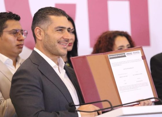 El exsecretario de Seguridad Ciudadana Omar García Harfuch anunció que se registró vía remota como aspirante a la candidatura de Morena para la Jefatura de Gobierno de la Ciudad de México para la elección del 2024. FOTO: Especial / Harfuch