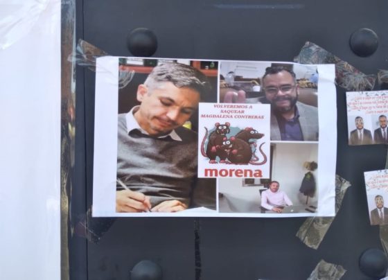 Preocupados  por el bienestar de la comunidad de La Magdalena Contreras, la doctora  Alicia Sobrado presidenta de Confianza Nacional Ciudadana, junto con  representantes de los 4 pueblos originarios de La Magdalena Contreras y vecinos de diversas colonias, decidieron iniciar diversas actividades para demandar la revocación de mandato del diputado morenista Fernando Mercado  y exigir que deje su cargo ante el nulo trabajo en su gestión como legislador local. FOTO: X / Pueblos LMC