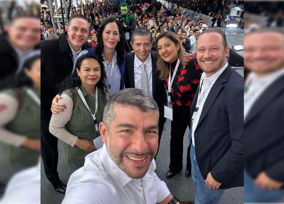 Un tema que surgió en el encuentro casual que tuvieron este domingo en Coyoacán los líderes de PAN, PRI y PRD en la CDMX y en el que también coincidieron los aspirantes a la Jefatura de Gobierno, es el desacuerdo de panistas para que vayan a la encuesta final por la candidatura dos representantes de PAN, dos del PRI y dos del PRD, porque no se corresponde con el peso electoral de cada partido. FOTO: X / Lía Limón