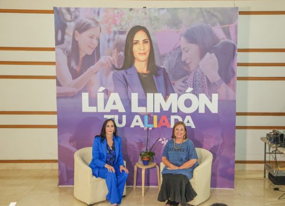 Xóchitl Gálvez, virtual candidata presidencial del Frente Amplio por México, tiene candidata para la Ciudad de México. Se trata de Lía Limón, la alcaldesa de la Álvaro Obregón, a quien le dio un enorme espaldarazo durante su segundo informe de gobierno. FOTO: Especial / CDMX Magacín