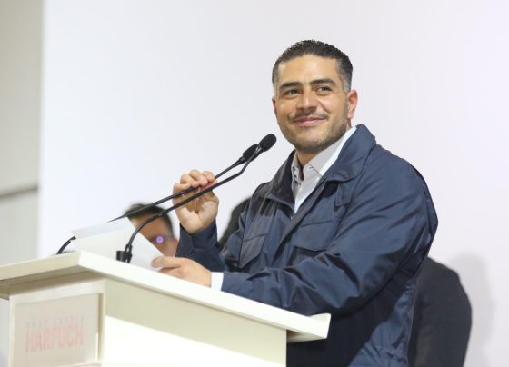 El aspirante a la candidatura de Morena para la Jefatura de Gobierno Omar García Harfuch aseguró que bases sociales del partido así como sus fundadores lo apoyan para ser el candidato a la Jefatura de Gobierno en la elección del 2024. FOTO: Campaña Harfuch