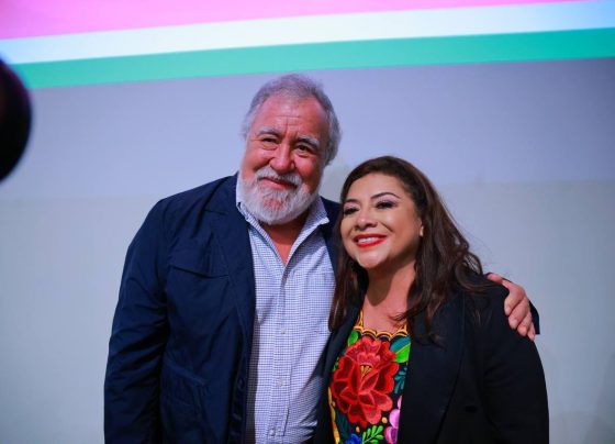 El subsecretario de Gobernación y ex jefe de Gobierno del Distrito Federal, Alejandro Encinas, anunció este lunes su respaldo a las aspiraciones de Clara Brugada por la candidatura a la Jefatura de Gobierno de la capital del país, al reunirse con ella, durante el encuentro con los Constituyentes de 2017 en el Museo Memoria y Tolerancia. FOTO: campaña Clara Brugada