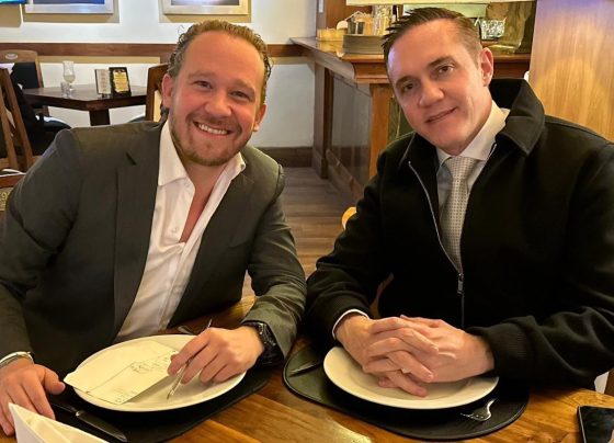 El alcalde de Benito Juárez  Santiago Taboada se reunió con su homólogo de Cuajimalpa, para dialogar entorno del 2024, pues ambos buscan la candidatura de oposición para la Jefatura de Gobierno de la Ciudad de México, el primero desde las filas del PAN, y el segundo del PRI, partidos que competirán juntos en el Frente Amplio por México, en el que igual participa el PRD. FOTO: X / Taboada