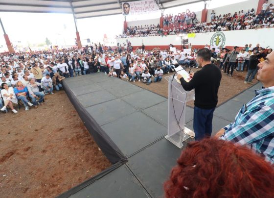 En la Alcaldía La Magdalena Contreras, Omar García Harfuch aspirante a la candidatura de Morena para la Jefatura de Gobierno en 2024. pidió apoyo para construir un proyecto de unidad y acabar con la división en la Ciudad de México. FOTO: Campaña Harfuch