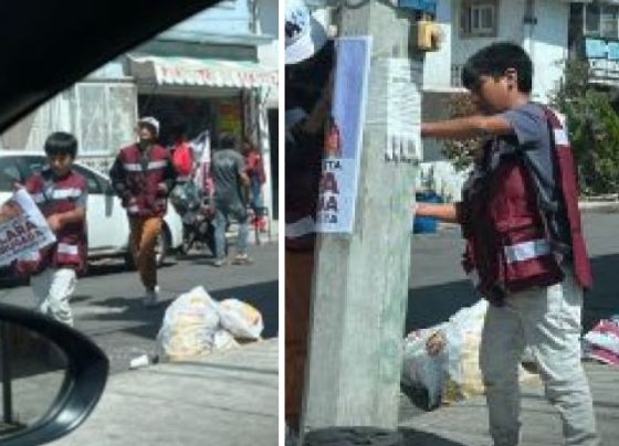 El diputado del PAN, Luis Chávez García, acusó a la aspirante a la candidatura de Morena para la Ciudad de México, clara Brugada, de recurrir a prácticas que actualmente se consideran deleznables, al utilizar a menores de edad para sus fines proselitistas. FOTOS: Diputados PAN CDMX