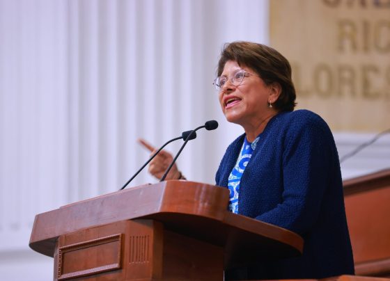 La presidenta de la Junta de Coordinación Política del Congreso de la Ciudad de México (Jucopo) Martha Ávila reveló que será hasta noviembre cuando se presente ante el Pleno Cameral para su votación el dictamen que propondrá la ratificación de Ernestina Godoy como titular de la Fiscalía General de Justicia de la Ciudad de México (FGJCDMX). FOTO: Congreso CDMX