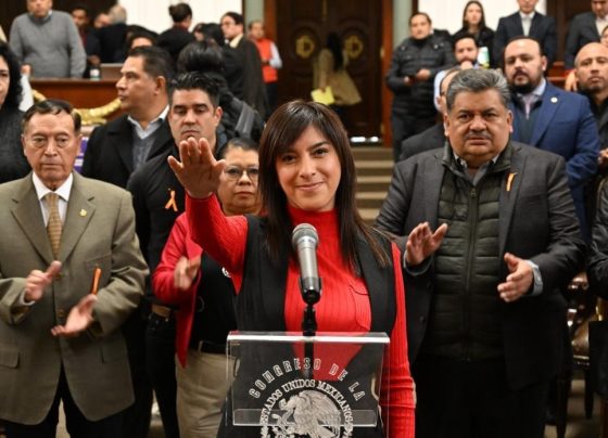De manera paralela, en el Congreso de la Ciudad de México se le complicaron más las cosas a Godoy, porque rindió protesta la diputada Wesley Chantal Jiménez, suplente de Silvia Sánchez Barrios, del PRI, FOTO: Congreso CDMX