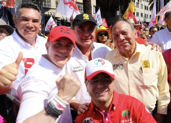 Por su parte, el aspirante priista Adrián Rubalcava consideró que en México se requiere hablar con la verdad y no engañar a la población por lo que ofreció trabajar por una CDMX “unida, sin divisiones o confrontación". FOTO: X / Rubalcava