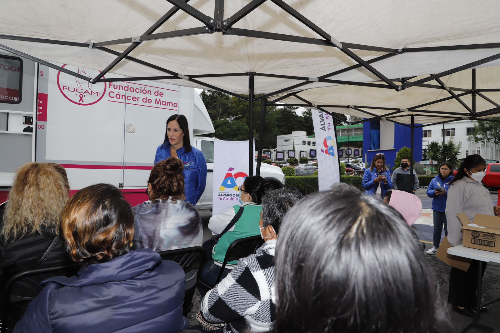 Con la satisfacción de que la política circular e integral a favor de las mujeres que se aplica en la demarcación sigue dando excelentes resultados, la alcaldesa Lía Limón informó que, hasta el momento, se han aplicado 3 mil 202 mastografías gratuitas en 66 jornadas de atención. FOTO: Especial