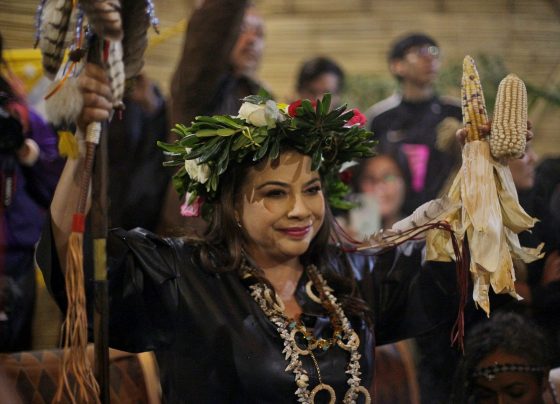 La precandidata única de Morena a la Jefatura de Gobierno de la CDMX, Clara Brugada invitó a los habitantes del barrio de Tepito “a soñar con una transformación” en cada calle de su colonia. FOTO: Campaña Brugada