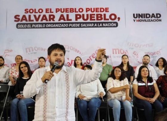El presidente de Morena en la Ciudad de México, Sebastián Ramírez, El Sebas ya arrancó las reuniones con los aspirantes a las candidaturas para las Alcaldías, que no son para negociar ni dar resultados de encuestas, sino para darles un mensaje de optimismo desbordado de que los gobiernos de Morena en la CDMX y federal son los mejores en la historia, y que por lo tanto van a arrasar en las elecciones del 2 de junio. FOTO: X / Sebastián Ramírez