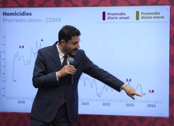 El jefe de gobierno, Martí Batres, exigió a los precandidatos de la oposición no inmiscuirse en temas relacionados con la Ciudad de México, menos en lo referente a inseguridad, puesto que, “en la administración de @FelipeCalderon los homicidios subieron en 192%, y el país fue sumergido en un baño de sangre. Foto: GCDMX