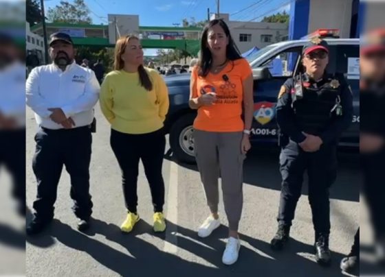 Con el firme compromiso de mantener entornos educativos seguros y proteger a los estudiantes de cualquier situación de riesgo, la alcaldesa Lía Limón pone en marcha el operativo “Blindamos tu regreso a clases”. FOTO: Especial