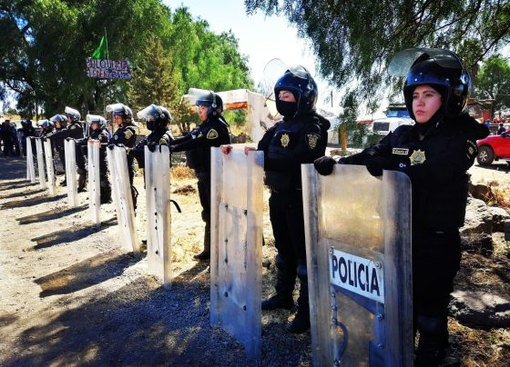 Con el objetivo de contener el crecimiento de la mancha urbana en Áreas Naturales Protegidas de la demarcación, se implementó un fuerte operativo en el ejido conocido como “Las Tablas”.  FOTOS: Especial