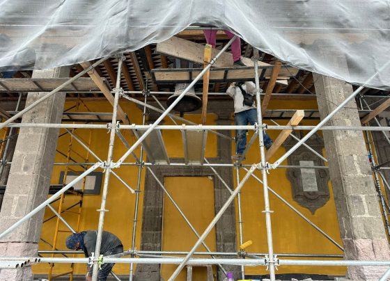 La alcaldía rehabilita tres puntos históricos para la demarcación: el Palacio de Cortés, los Arcos Atriales y el kiosco del Jardín Hidalgo.  FOTOS: Especialñ