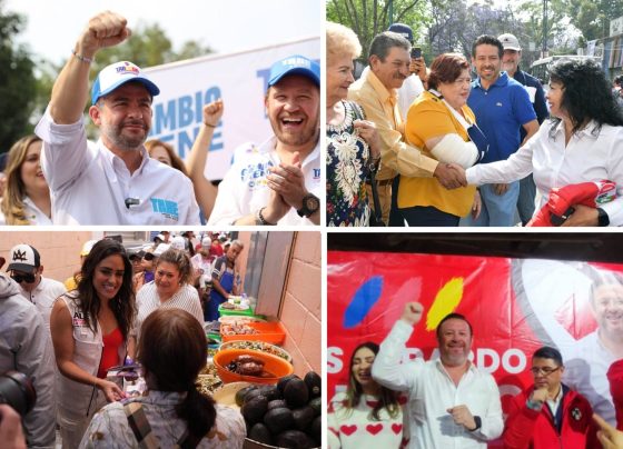 En el primer mes de campañas de los candidatos a la Jefatura de Gobierno, la oficialista Clara Brugada y el opositor Santiago Taboada no parecen haber emocionado gran cosa. Prácticamente es un hecho que se movieron poco las agujas de las tendencias, con un ligero repunte del opositor. FOTOS: Especial