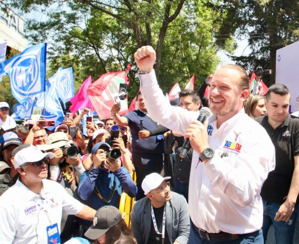 El candidato a la Jefatura de Gobierno por la coalición Va por CDMX, Santiago Taboada, dijo que el llamado “Plan C” de Morena en la Ciudad de México es crisis, caos y corrupción. FOTO: Campaña Taboada