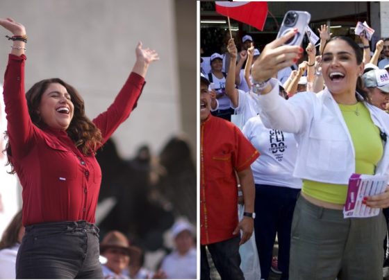 En el momento político menos oportuno la ex alcaldesa de la Cuauhtémoc, Sandra Cuevas, pretende congraciarse en público con las candidatas de Morena, Catalina (Caty) Monreal a la Alcaldía, y Clara Brugada. a la Jefatura de Gobierno. FOTO: Especial