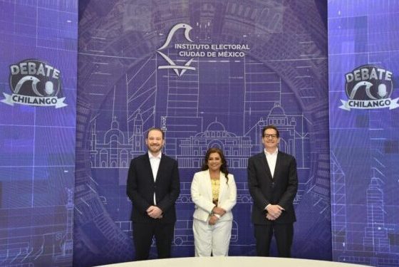 El segundo Debate entre los candidatos al cargo de la Jefatura de Gobierno de la Ciudad de México, iniciará con la participación de Clara Marina Brugada Molina, abanderada de la coalición “Sigamos Haciendo Historia en la Ciudad de México”, seguido de Santiago Taboada Cortina, de “VA X LA CDMX” y en tercer lugar Salomón Chertorivski Woldenberg, Partido Movimiento Ciudadano. FOTO: Especial
