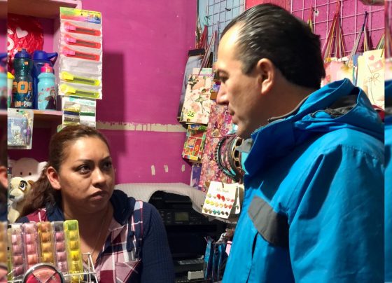 Carlos Orvañanos se unió hoy al reclamo social y enérgico de las y los vecinos de Cuajimalpa que son acosados por las brigadas de la Alcaldía y del gobierno central, para votar a favor de la 4T este 2 de junio. FOTO: Especial
