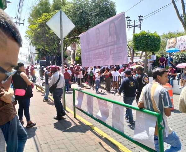 El candidato de Morena a la Alcaldía La Magdalena Contreras, Fernando Mercado trae una racha en que todo le sale mal. Este lunes, de nueva cuenta, le falló a sus candidatas Clara Brugada y Claudia Sheinbaum. FOTO: Especial