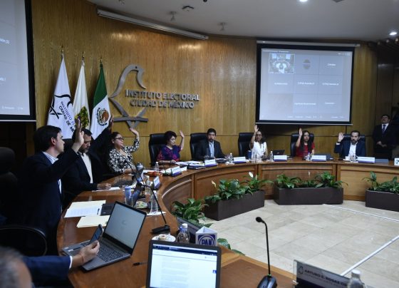 Las amenazas contra los consejeros ocurrieron después de que resolvieron una medida cautelar para que Morena, algunos de sus liderazgos y candidatos dejen de utilizar la expresión “cartel inmobiliario” en las campañas. FOTO: Especial