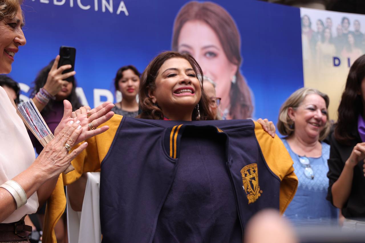 La aspirante a la Jefatura de Gobierno por Morena, PT y PVEM, Clara Brugada, prometió que, de ganar las próximas elecciones del 2 de junio, impulsará la ciencia y la tecnología en la Ciudad de México. FOTO: Especial