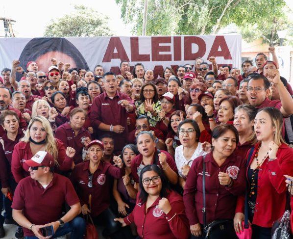 La candidata a la Alcaldía Iztapalapa, Aleida Alavez dijo que logrará un acuerdo que fortalezca los derechos laborales de los trabajadores en caso de que sea favorecida por el voto el próximo 2 de junio, y además dejó en claro que se acabó la venta de plazas en el gobierno de esa demarcación. FOTO: Especial