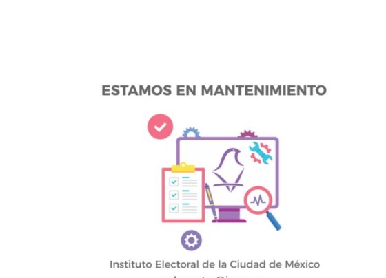 Ya en esta etapa democrática de México, como no ocurría desde su creación, en 1999, al Instituto Electoral de la Ciudad de México se le cayó y calló el sistema, de manera literal. FOTO: Captura de pantalla