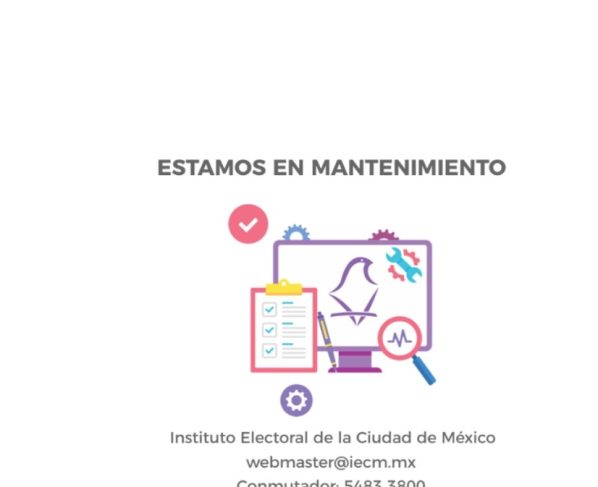 Ya en esta etapa democrática de México, como no ocurría desde su creación, en 1999, al Instituto Electoral de la Ciudad de México se le cayó y calló el sistema, de manera literal. FOTO: Captura de pantalla