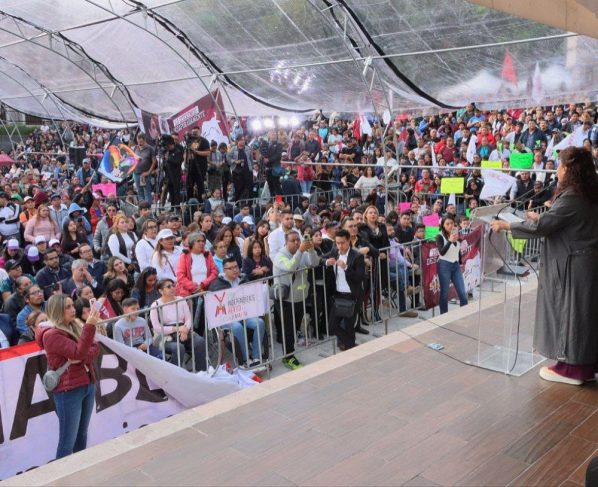 Este viernes, durante el segundo día de su gira de agradecimiento por la Ciudad de México, la jefa de Gobierno electa, Clara Brugada Molina, visitó las alcaldías Cuajimalpa y La Magdalena Contreras. FOTO: Especial