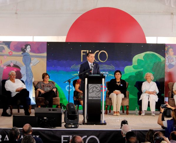  Giovani Gutiérrez Inaugura la 4ta Feria Internacional del Libro en Coyoacán. FOTO: Especial