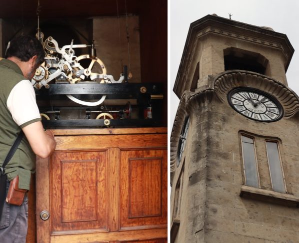 El histórico Reloj Chino, ubicado en la intersección de Bucareli y Artículo 123, volvió a marcar la hora tras recibir mantenimiento especializado por parte de la Alcaldía Cuauhtémoc, en coordinación con un maestro relojero certificado en relojes monumentales.