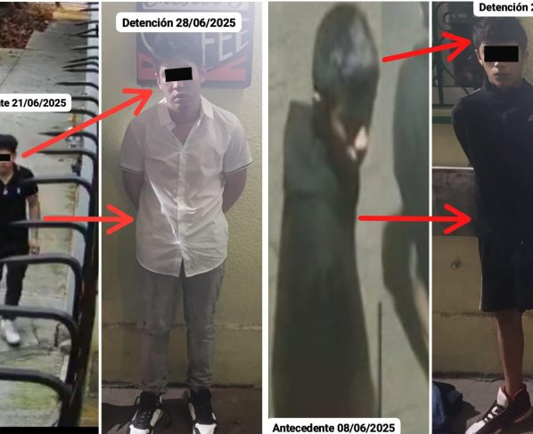 En el marco de la estrategia de seguridad #BlindarBJ360, elementos de proximidad lograron la detención de dos individuos de 15 y 24 años, presuntamente implicados en un robo a comercio en la colonia Vértiz Narvarte.