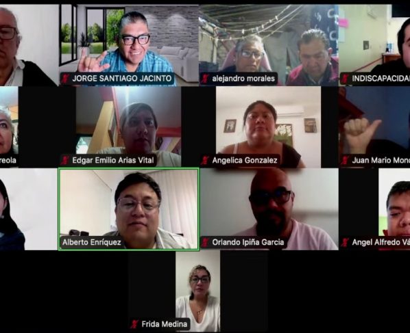 Finalmente, la Coordinación de Servicios Parlamentarios del Congreso local explicó los aspectos relevantes para el correcto funcionamiento del Parlamento de las Personas con Discapacidad 2025. FOTO: Especial