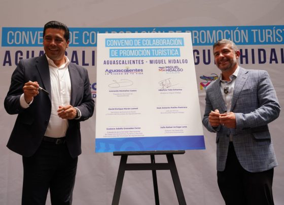 A través de un Convenio de Colaboración de Promoción Turística, la alcaldía Miguel Hidalgo y el municipio de Aguascalientes, estrecharon lazos para dar inicio a un intercambio turístico, cultural y comercial en beneficio de los habitantes de ambas entidades. FOTOS: Especial