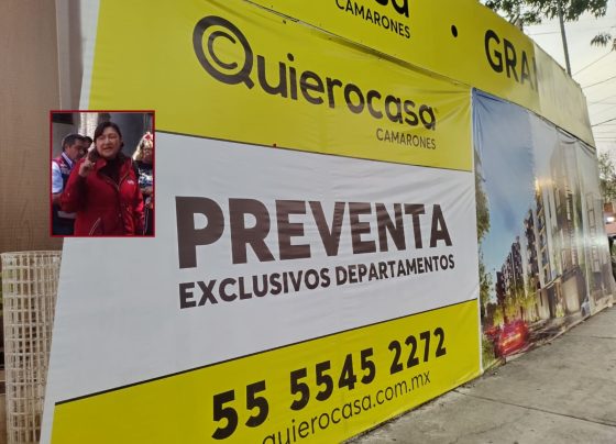 Después de todo el discurso contra las construcciones irregulares, años de jactarse que han combatido al “cártel inmobiliario” de Benito Juárez, no se entiende por qué las autoridades del Gobierno de la Ciudad de México y de la Alcaldía Azcapotzalco se queden cruzadas de brazos cuando a todas luces la desarrolladora “Quiero Casa” engaña a la gente. FOTOS: Vecinos Azcapotzalco
