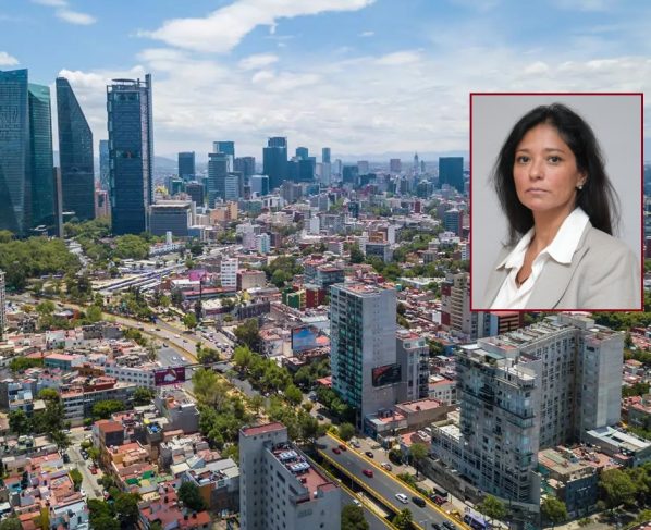 “En la Ciudad de México no hay lógica de planeación porque no existe planeación, la Constitución capitalina lo ordenó desde 2018, pero ya llevamos dos Jefas de Gobierno y no existe un Plan General de Desarrollo ni un Programa General de Ordenamiento Territorial”, cuestiona Mayela Delgadillo, integrante del Frente Ciudadano “Salvemos la Ciudad”. FOTOS: Cuartoscuro / Especial