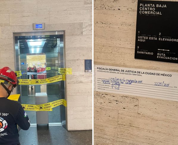 La Fiscalía General de Justicia de la CDMX tomó conocimiento de los hechos e inició las investigaciones por el presunto delito de lesiones culposas derivadas de la caída. FOTO: Especial