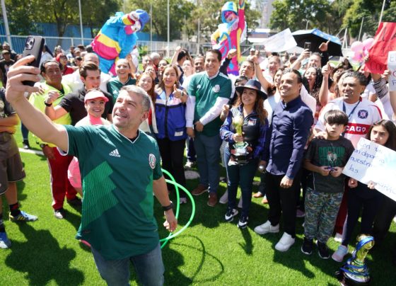 Se reemplazó pasto sintético, malla ciclónica, pintura e iluminación. FOTO: Especial