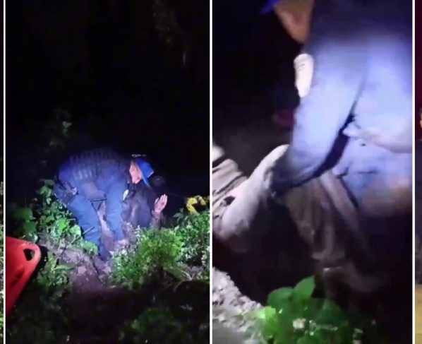 Autoridades y ciudadanos de la demarcación territorial Cuajimalpa reconocieron el trabajo de la Policía Guardabosques, pues a unos días de haber iniciado operaciones rescataron a dos personas que se encontraban atrapadas en una barranca de aproximadamente 10 metros de profundidad, en el Desierto de los Leones. FOTOS: Tomada de video en RRSS