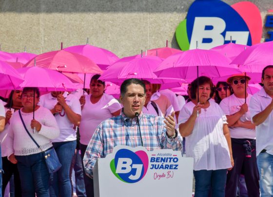 En el marco del Día Mundial de la Lucha contra el Cáncer de Mama, la alcaldía Benito Juárez realizó la jornada BJ Rosa por Amor a la Vida, en la cual, el alcalde Luis Mendoza destacó el compromiso que su administración tiene para generar acciones en beneficio de las mujeres que lamentablemente padecen esta enfermedad. FOTOS: Especial