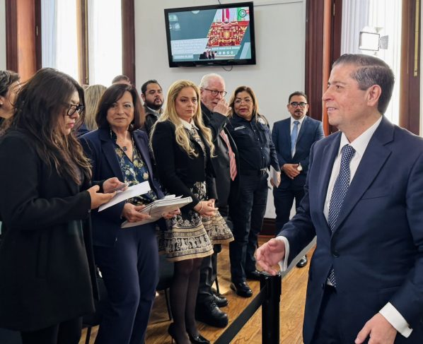 El edil, Giovani Gutiérrez dijo que la Alcaldía Coyoacán esta lista para la Copa del Mundo 2026, que para esa demarcación representa un reto mayor, pues de los 5 millones de personas que visitarán la Ciudad de México en ese contexto futbolístico, 2 millones irán a alguna parte en Coyoacán. FOTO: Especial
