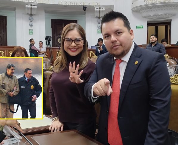 Se esperaba que en el Congreso de la Ciudad de México hubiera uno de esos intensos debates, porque el grueso calibre del tema: la detención de Nicolás Maduro en Venezuela y su internamiento en una cárcel de Estados Unidos. FOTO: Especial