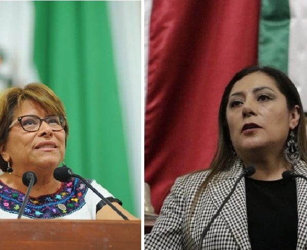 Las diputadas Martha Ávila y Xóchitl Bravo, coordinadora de Morena, tienen su aspiración política. FOTOS: Especial