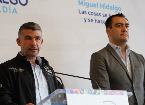 En la disputa por la candidatura del PAN a la codiciada Alcaldía Miguel Hidalgo ya hay una definición importante: la diputada Laura Álvarez no va, y está pendiente que la dirigencia panista decida si van con candidata o candidato. FOTO: Especial - Mauricio Tabe con César Garrido.
