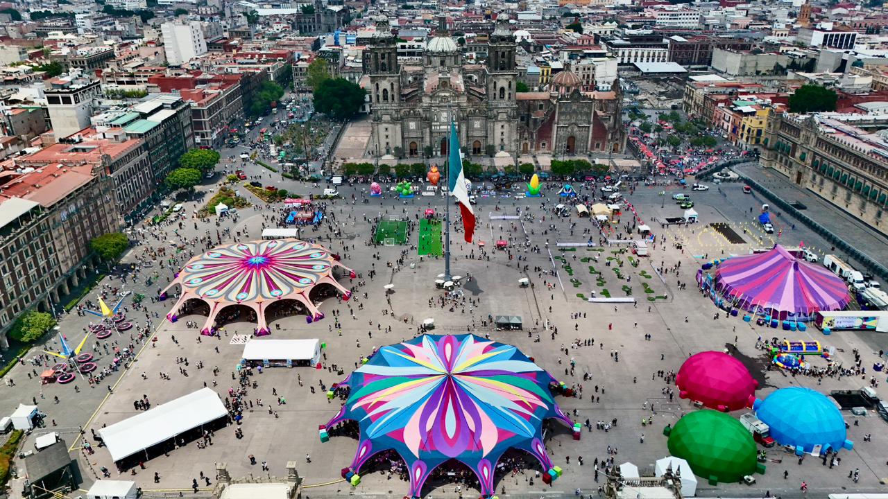 Inaugura Brugada ‘Zocalito de las Infancias', más de 100 actividades infantiles