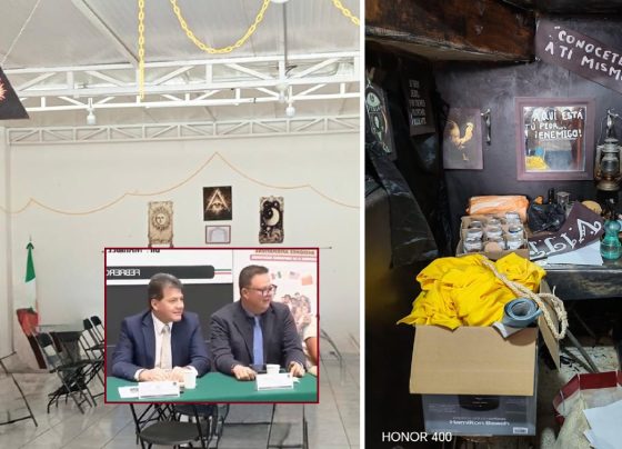 ¿Para qué más utilizó Estrada ese inmueble del PRD en Iztacalco? Ahí se encontraron símbolos e imágenes para hacer rituales, lo que coloquialmente también se le llama “brujería”, un término muy popular y genérico para identificar a quienes practican la santería y otras actividades esotéricas. FOTOS: Especial